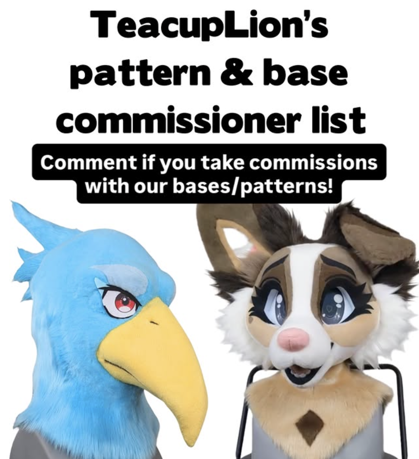TeacupLion's pattern & base commissioner list