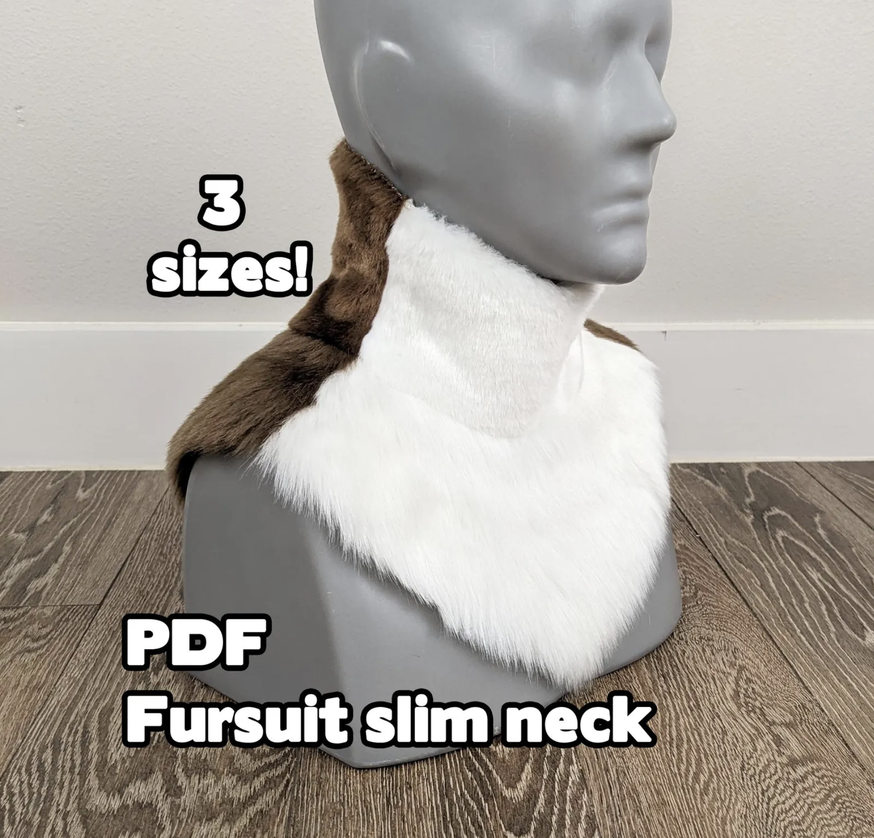 Fursuit Neck Pattern: Slim, 3-Size