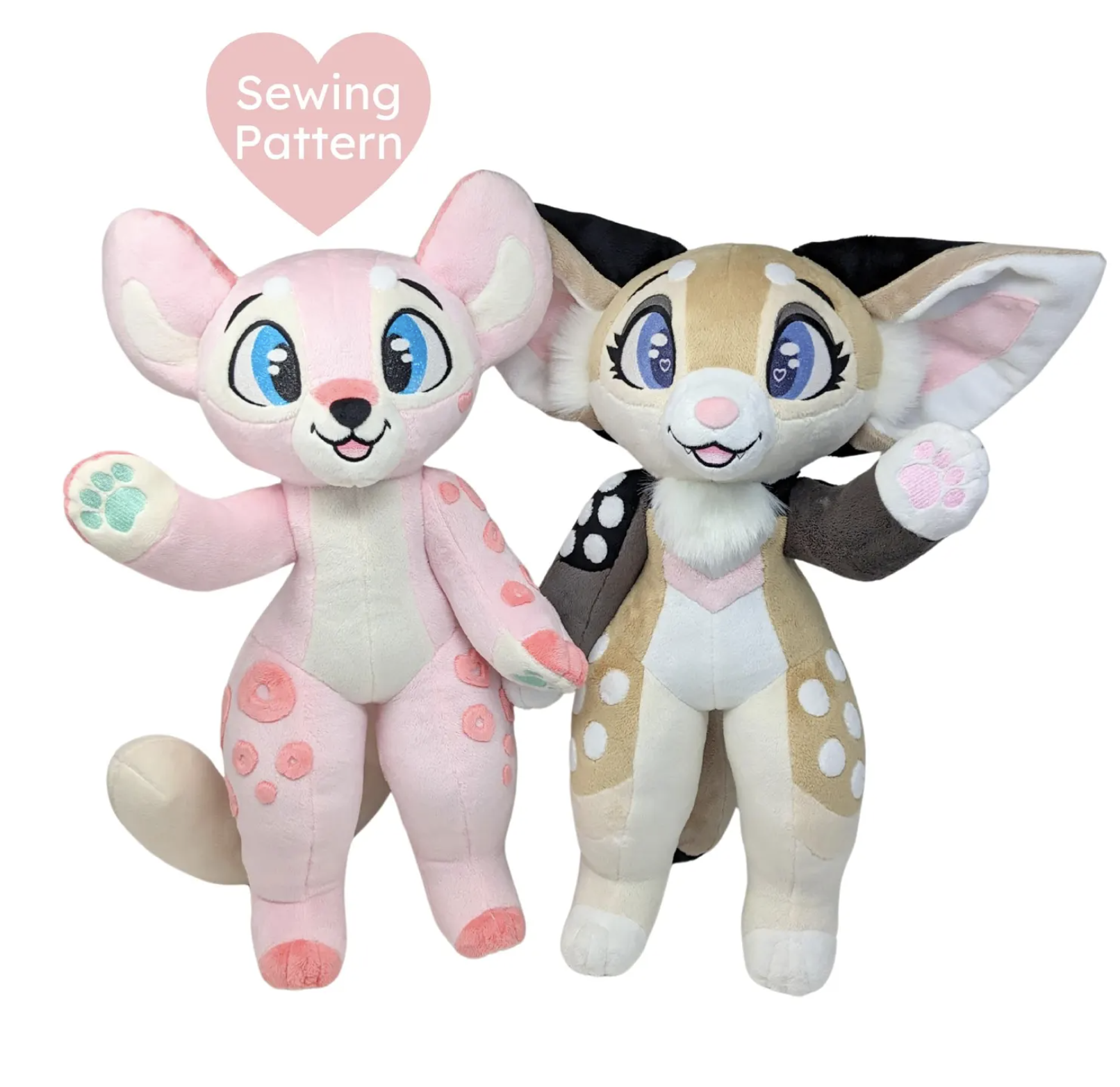 Digi Furry Plush Pattern: 18 inch